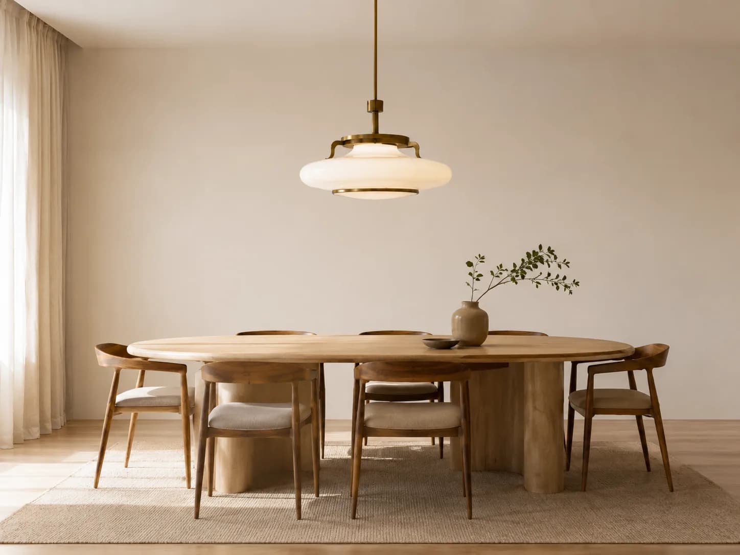 Schéma d'une suspension au-dessus d'une table